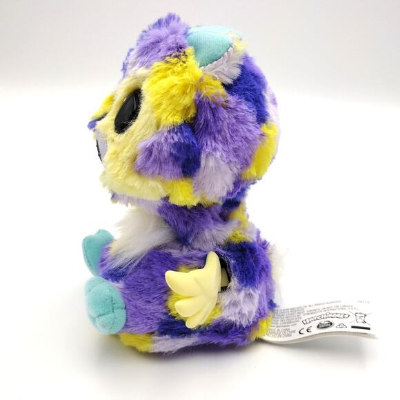Hatchimals Electronic Talking Angel Deer Purple Yellow Teal 6" Cute Plush Wings - Picture 3 of 8